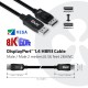 Club3D DisplayPort 1.4 2 Mètres