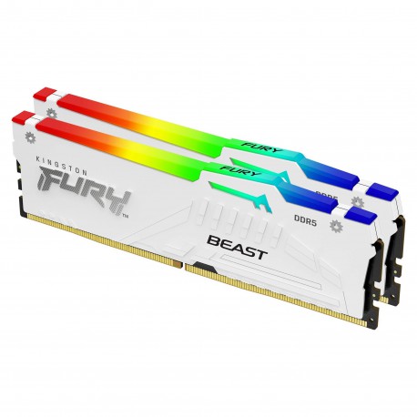 Kingston Fury Beast 32 GB DDR5 6000 Mhz RGB Blanc