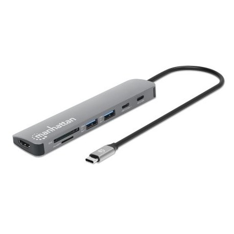 Manhattan USB-C PD 7-in-1 HDMI 4K Docking Station